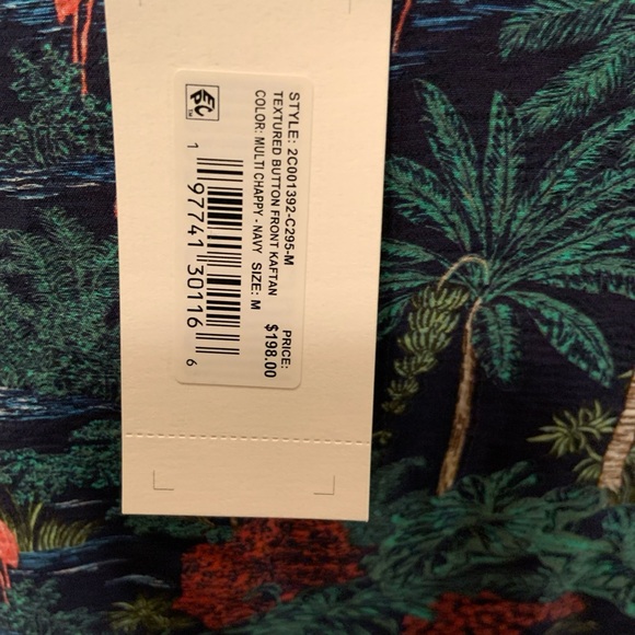 Vineyard vines ladies textured button up kaftan dress size medium - Picture 6 of 6